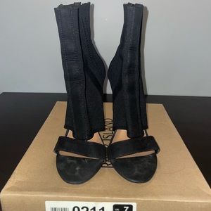 River Island Peep Toe Boot with Zip Back